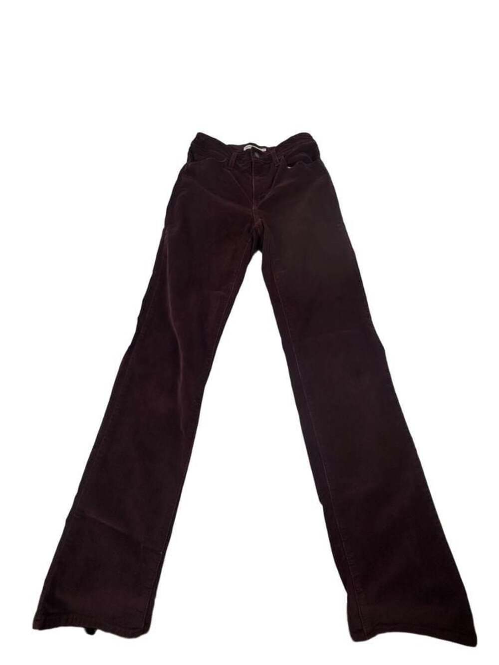 Levi's 724 High Rise Straight Corduroy Pants Maroon Women's Size 28x32